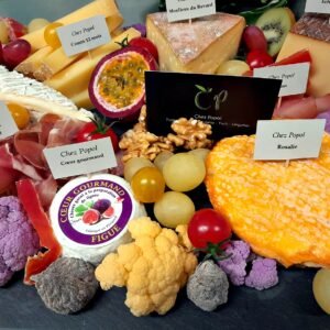 Fromages Chez Popol : Rosalie, Cœur gourmand à la figue, comté 12 mois